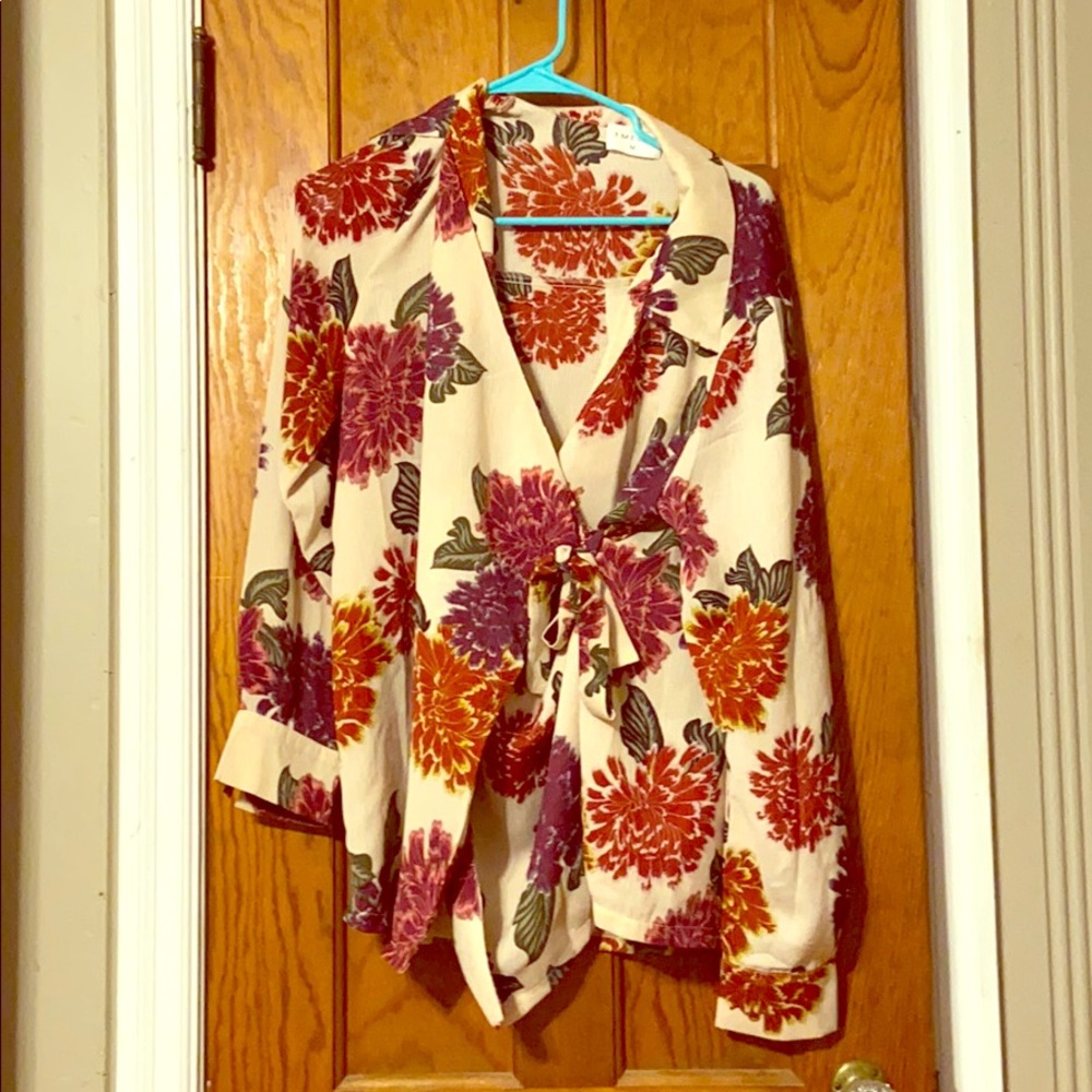 Emilia Wrap Blouse.